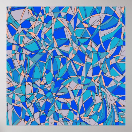 Abstrakte Kreise Poster (Vorne)