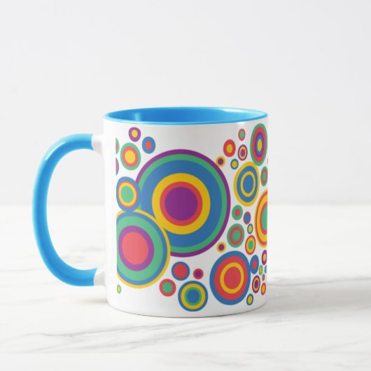 Abstrakte Kreise Tasse (Links)