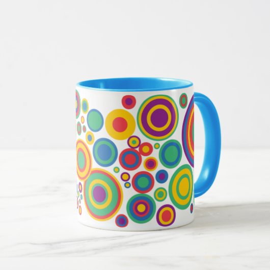 Abstrakte Kreise Tasse (VorderseiteRechts)