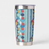 Abstrakte Kreise Thermobecher (Links)