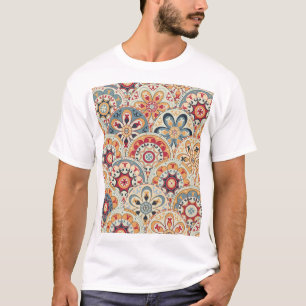 Abstrakte Kreise: Trendiges farbiges Hintergrundbi T-Shirt