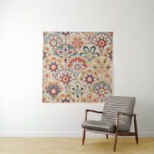 Abstrakte Kreise: Trendiges farbiges Hintergrundbi Wandteppich (Beispiel)