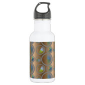 Abstrakte Kreise Trinkflasche (Vorderseite)