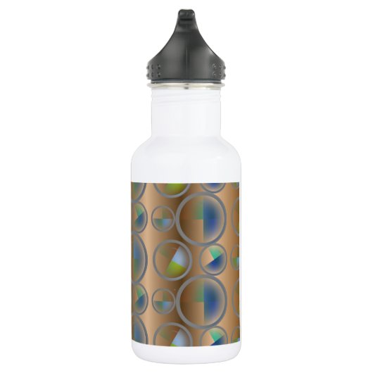 Abstrakte Kreise Trinkflasche (Rechts)