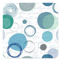 abstrakte Kreise und Kleckse im einfachen Design