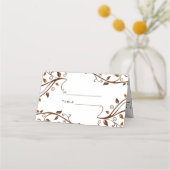 Abstrakte Kreise und Zweige Platzkarte (Vorderseite)