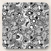 abstrakte Kreise Untersetzer Set (Vorderseite)