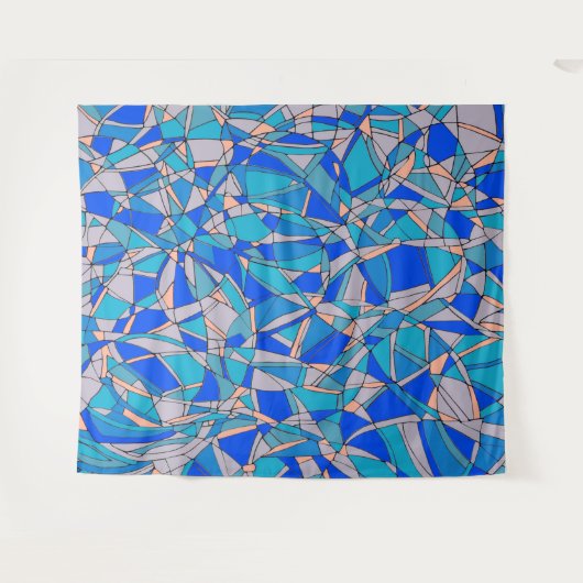 Abstrakte Kreise Wandteppich (Vorderseite (Horizontal))