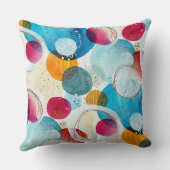 Abstrakte Kreise Wohngestaltung Geschenk Art Kisse Kissen (Rückseite)