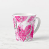 Abstrakte Kreisel in rosa Silberglanz Milchtasse (Rechte Ecke)