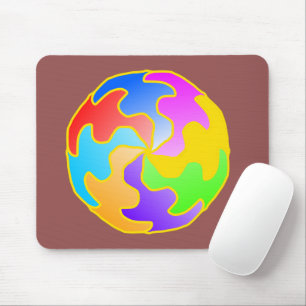 Abstrakte Kreisform Mousepad