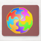 Abstrakte Kreisform Mousepad (Vorne)