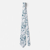 Abstrakte kreisminimale geometrische Punktform Krawatte (Vorderseite)