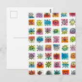 Abstrakte Kreismuster-Designs Illustration Postkarte (Vorne/Hinten)