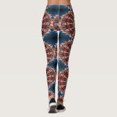 Abstrakte Kreismuster Leggings (Rückseite)