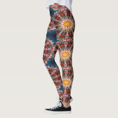 Abstrakte Kreismuster Leggings (Links)