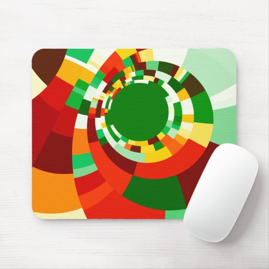 Abstrakte Kreismuster Mousepad (Mit Mouse)