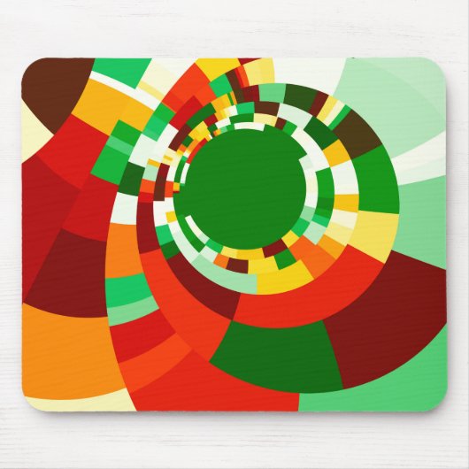 Abstrakte Kreismuster Mousepad (Vorne)
