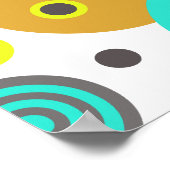 Abstrakte Kreispunkte Poster (Ecke)