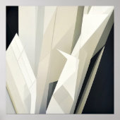 Abstrakte kristalline Geometrie Poster (Vorne)
