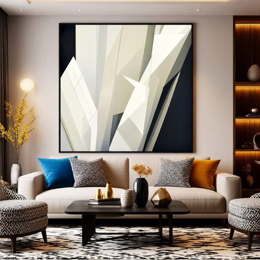 Abstrakte kristalline Geometrie Poster