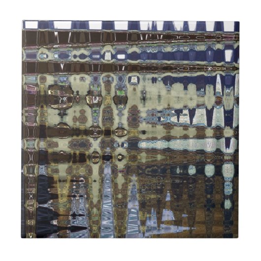 ABSTRAKTE KROKODIL-HAUT 10 FLIESE (Vorderseite)