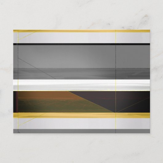 Abstrakte Krone und Gelb Postkarte (Vorderseite)