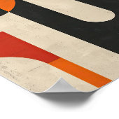 Abstrakte Krümmungen und Winkel: Eine Moderne des  Poster (Ecke)