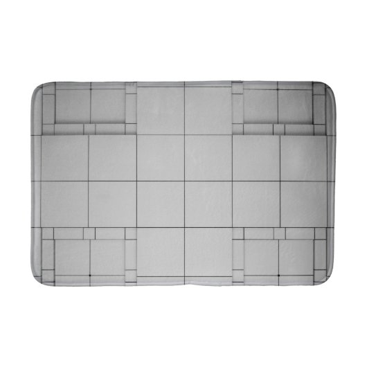 Abstrakte Kuben Badematte (Vorderseite)