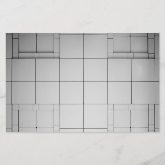 Abstrakte Kuben Briefpapier (Vorderseite)