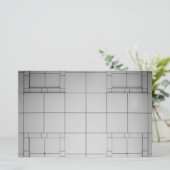 Abstrakte Kuben Briefpapier (Stehend Vorderseite)