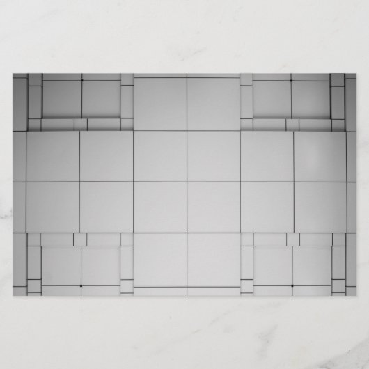 Abstrakte Kuben Briefpapier (Vorderseite)