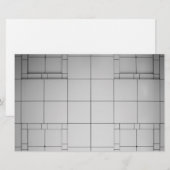 Abstrakte Kuben Briefpapier (Vorne/Hinten)