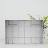 Abstrakte Kuben Briefpapier (Stehend Vorderseite)