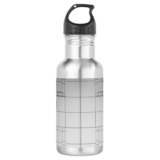 Abstrakte Kuben Edelstahlflasche (Vorderseite)