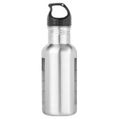 Abstrakte Kuben Edelstahlflasche (Rückseite)