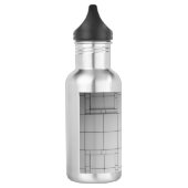 Abstrakte Kuben Edelstahlflasche (Links)