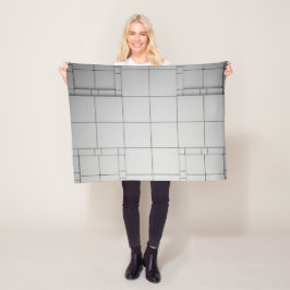 Abstrakte Kuben Fleecedecke