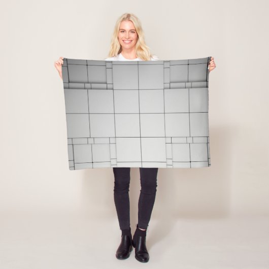 Abstrakte Kuben Fleecedecke (Beispiel)