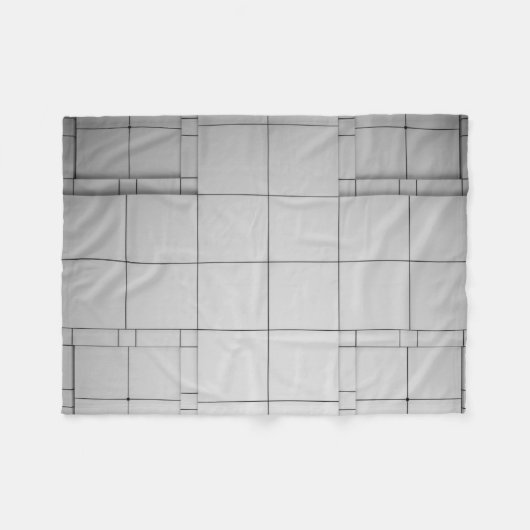 Abstrakte Kuben Fleecedecke (Vorderseite (Horizontal))