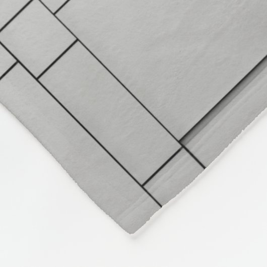 Abstrakte Kuben Fleecedecke (Ecke)