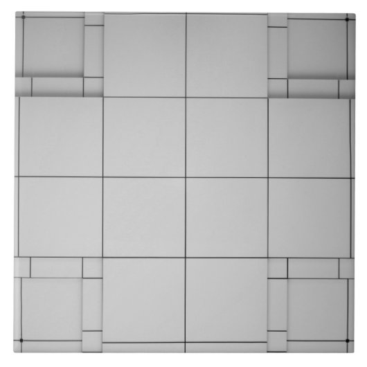 Abstrakte Kuben Fliese (Vorderseite)