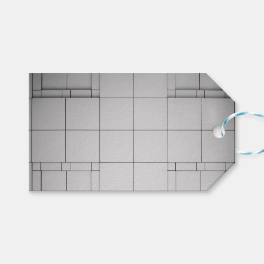 Abstrakte Kuben Geschenkanhänger (Vorderseite (Horizontal))