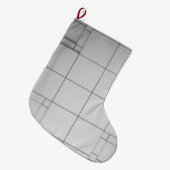 Abstrakte Kuben Großer Weihnachtsstrumpf (Vorderansicht (hängend))