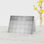 Abstrakte Kuben Karte (Gelbe Blume)