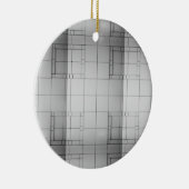 Abstrakte Kuben Keramik Ornament (Rechts)