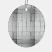 Abstrakte Kuben Keramik Ornament (Links)