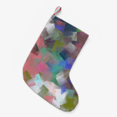 Abstrakte Kuben Kleiner Weihnachtsstrumpf (Vorderansicht (hängend))