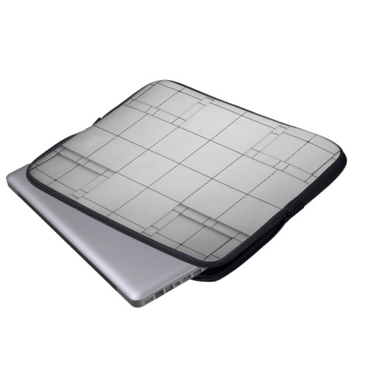 Abstrakte Kuben Laptopschutzhülle (Vorne Knopf)