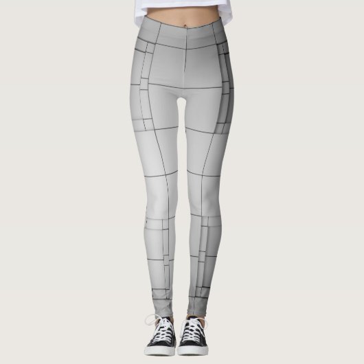 Abstrakte Kuben Leggings (Vorderseite)